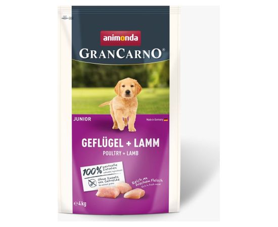 ANIMONDA Gran Carno Junior Poultry with Lamb - dry dog ​​food - 4 kg