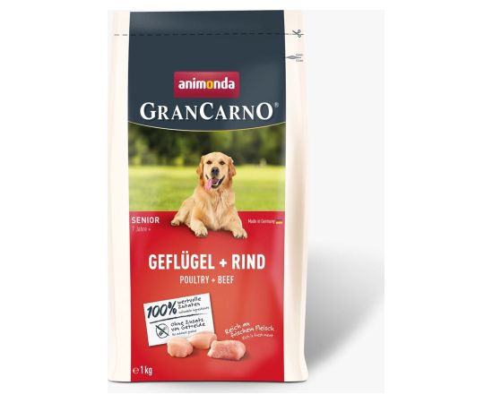 ANIMONDA Gran Carno Senior Poultry with Beef - dry dog ​​food - 1 kg