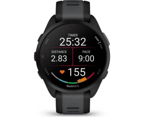 GARMIN Forerunner 165 Black/Slate Grey sporta pulkstenis