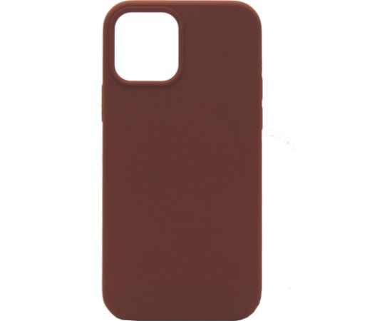 Evelatus Apple  iPhone 12/12 Pro Premium Soft Touch Silicone Case Dark Coffee