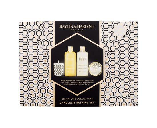 Baylis & Harding Sweet Mandarin & Grapefruit / Signature Collection Candlelit Bathing Set 300ml