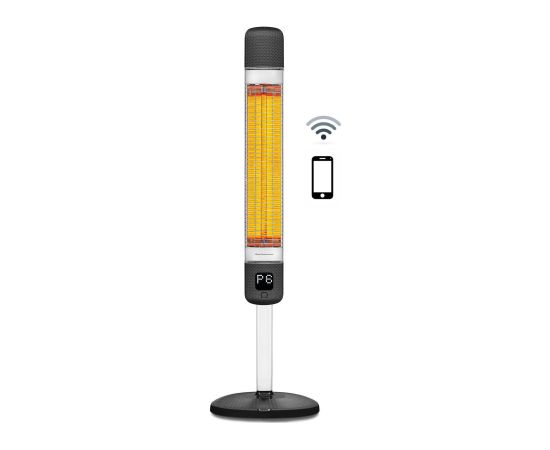 4IQ Infrasarkanais sildītājs “Mila-WiFi” 2500W, melns