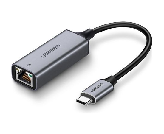 Адаптер UGREEN с разъемами USB-C - RJ45, Gigabit Ethernet (серый)