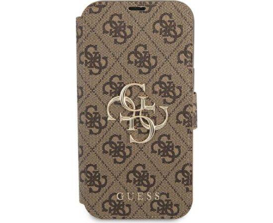 Guess GUBKP13X4GMGBR iPhone 13 Pro Max 6,7" |коричневый магнитный чехол 4G Big Metal Logo