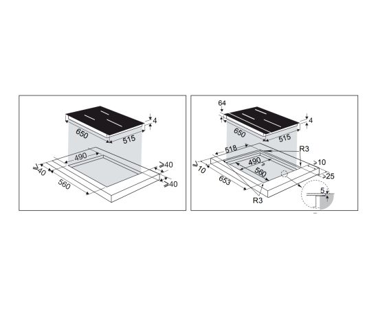 Built-in induction hob De Dietrich DPI4300B