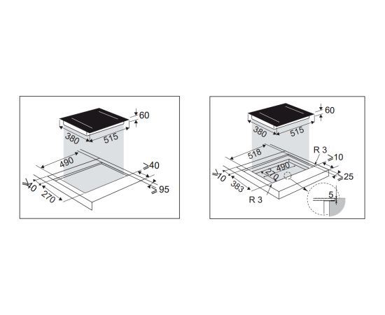 Built-in induction hob De Dietrich DPI4230HT