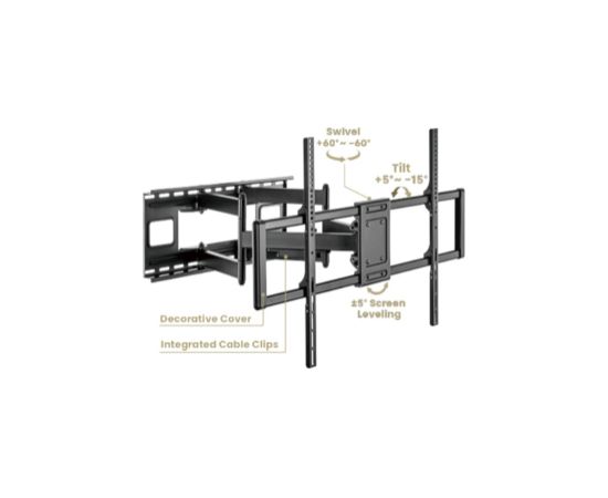 Tv stiprinājums Gembird Full-motion TV wall mount