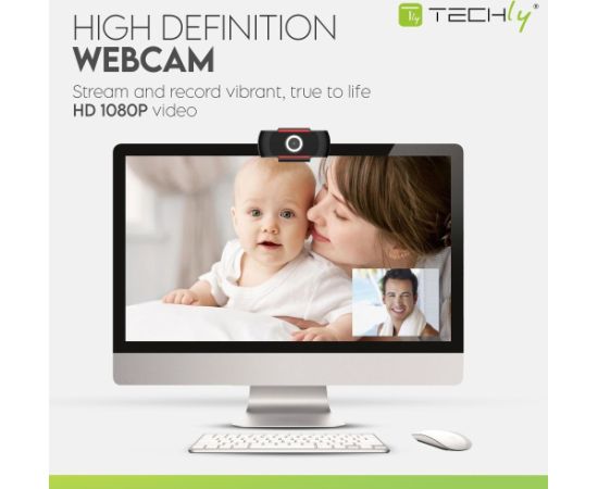 Techly I- -60T webcam 1920 x 1080 pixels USB 2.0 Black