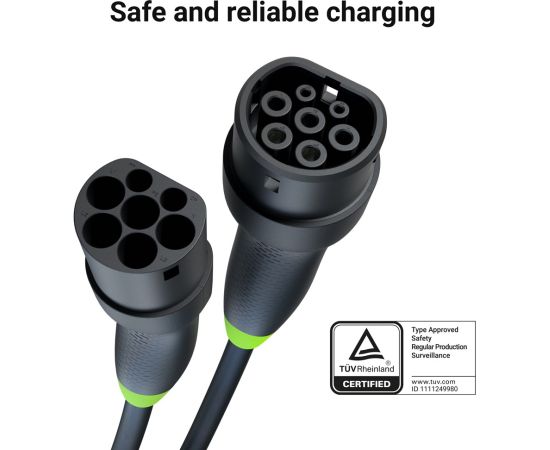 Green Cell EVKABGC03 electric vehicle charging cable Black Type 2 3 5 m