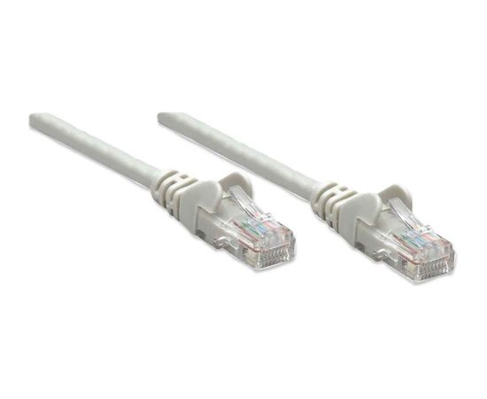 Intellinet Network Patch Cable, Cat5e, 2m, Grey, CCA, U/UTP, PVC, RJ45, Gold Plated Contacts, Snagless, Booted, Lifetime Warranty, Polybag