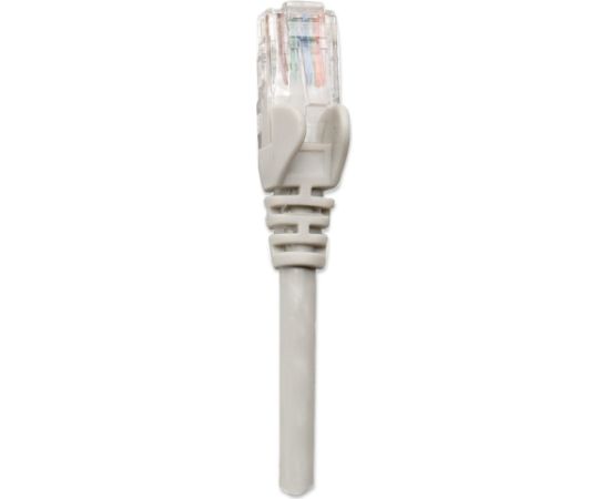 Intellinet Network Patch Cable, Cat5e, 2m, Grey, CCA, U/UTP, PVC, RJ45, Gold Plated Contacts, Snagless, Booted, Lifetime Warranty, Polybag