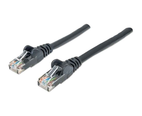 Intellinet Network Patch Cable, Cat6, 3m, Black, CCA, U/UTP, PVC, RJ45, Gold Plated Contacts, Snagless, Booted, Lifetime Warranty, Polybag