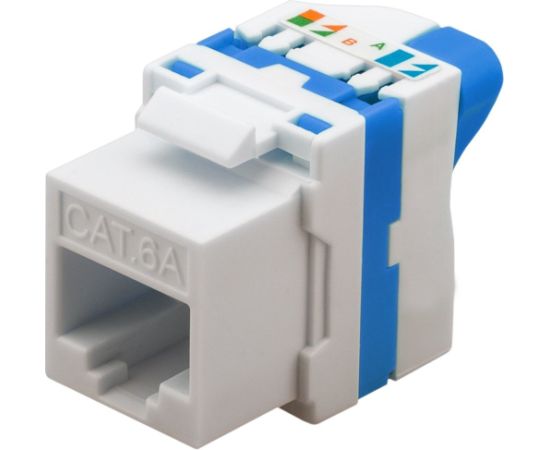 Techly CAT 6a KeyStone RJ45 Jack UTP unshielded Tooless IWP-MD C6A/UROTT