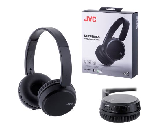 JVC HA-S36W Headphones Wireless Head-band Calls/Music Bluetooth Black