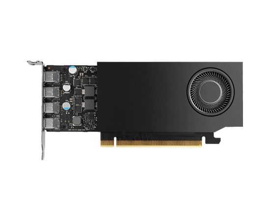 Pny Technologies PNY NVIDIA A400 4GB GDDR6 64-bit, Low Profile, PCIe 4.0 x8, Single slot, 4 x Mini DisplayPort 1.4a, 50W, LP bracket, small box