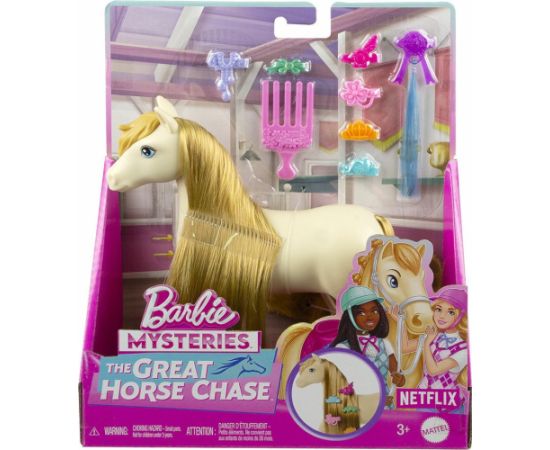 Mattel Barbie Mysteries: The Great Horse Chase - White Pony with Blonde Ponytail  (HXJ36)