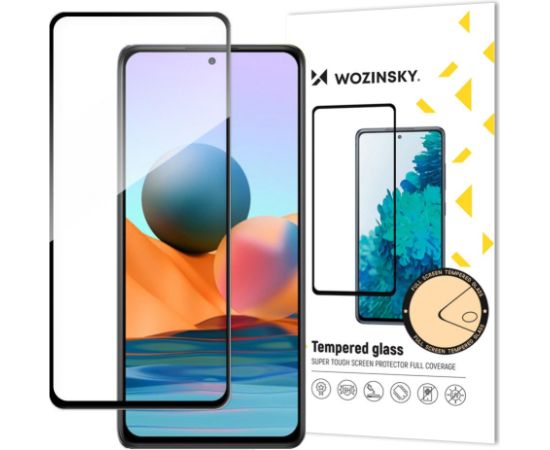 Wozinsky   Wozinsky Super Durable Full Glue Full Screen Tempered Glass with Frame Case Friendly Xiaomi Redmi Note 12 Pro+ / Note 12 Pro / Note 12 5G / Note 12 / Xiaomi Redmi Note 10 Pro / Xiaomi 12T / 12 T Pro / Mi 11i / Mi 11T / Mi 11T Pro / POCO F3 / PO