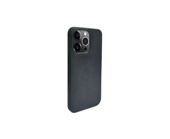 iLike Apple  iPhone 14 Pro Silicone plastic case Eco Print Design Black