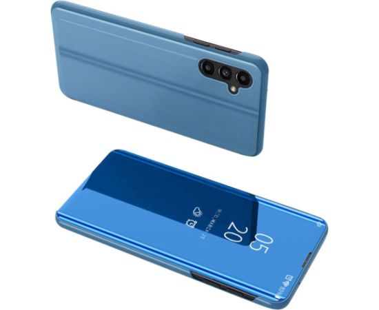 Hurtel -  Clear View Case cover for Samsung Galaxy A14 flip cover blue