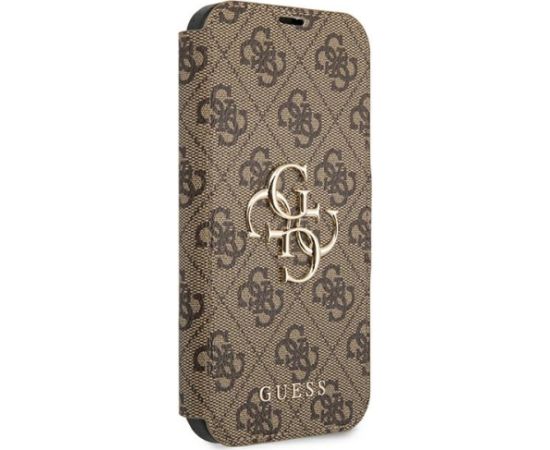 Guess GUBKP13L4GMGBR iPhone 13 Pro | 13 6,1" brązowy|brown book 4G Big Metal Logo