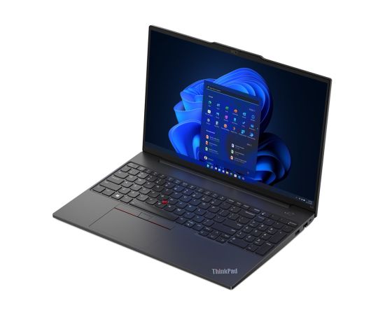 Lenovo ThinkPad E16 AMD Ryzen™ 7 7730U Laptop 40.6 cm (16") WUXGA 16 GB DDR4-SDRAM 512 GB SSD Wi-Fi 6 (802.11ax) Windows 11 Pro Graphite, Black