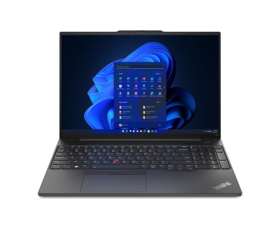 Lenovo ThinkPad E16 AMD Ryzen™ 7 7730U Laptop 40.6 cm (16") WUXGA 16 GB DDR4-SDRAM 512 GB SSD Wi-Fi 6 (802.11ax) Windows 11 Pro Graphite, Black