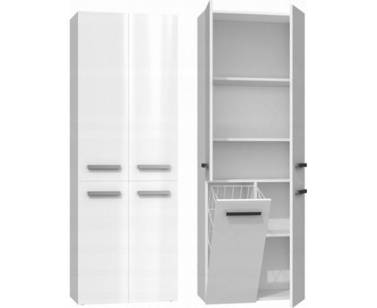 Top E Shop Topeshop NEL 1K DD BPOŁ bathroom storage cabinet White