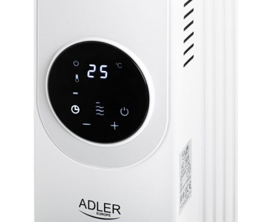 Adler Electric oil heater with remote control CAMRY CR 7826 13 ribs black