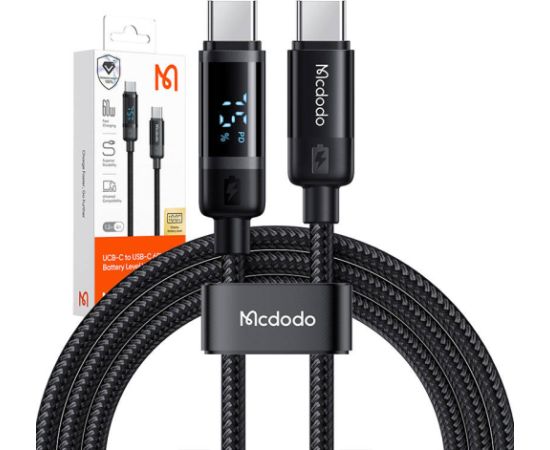 Mcdodo CA-5780 USB-C to USB-C 60W data cable 1.2m (black)