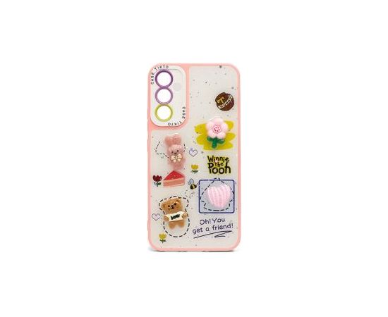 iLike Apple  iPhone 15 Pro EPOXY CARTOON COVER Pink