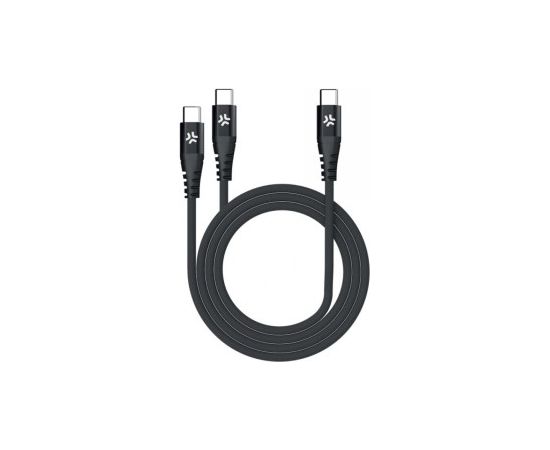 CELLY USB-C TO 2 USB-C CABLE 100W POWER DELIVERY