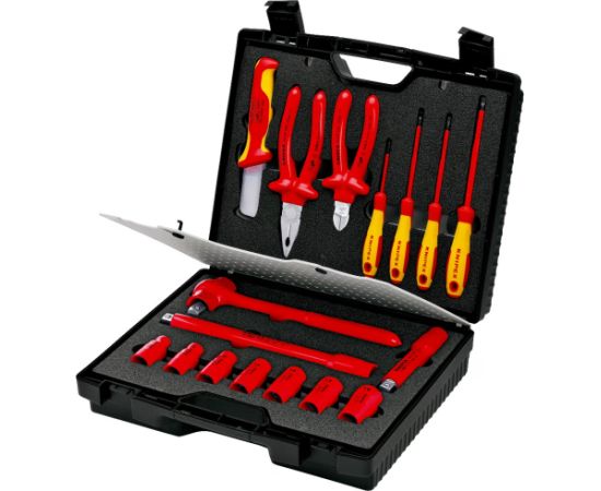 Instrumentu komplekts Knipex 989911; 17 gab.