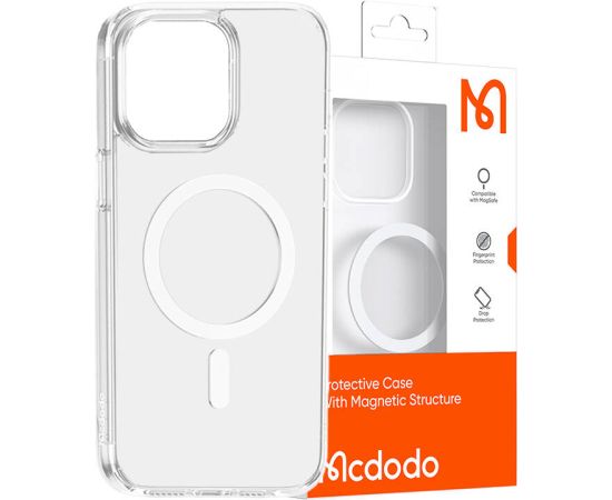 Magnetic case McDodo for iPhone 15 Pro (clear)