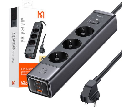 GaN 6-in-1 power strip Mcdodo CH-0620, 30W