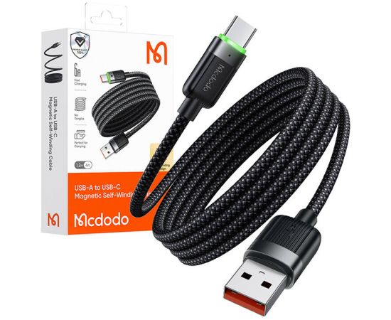 Mcdodo CA-5650 USB-A to USB-C cable, 6A, self-winding, 1.2m