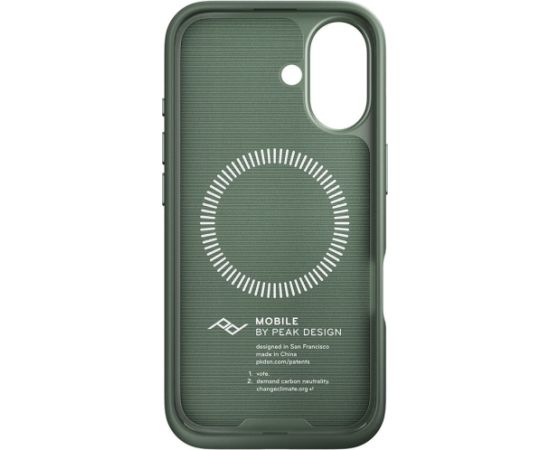 Peak Design защитный чехол Apple iPhone 16 Everyday Mobile Fabric Case, sage