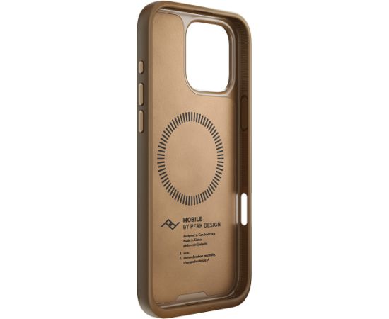 Peak Design case Apple iPhone 16 Pro Max Mobile Everyday Clarino Case, tan