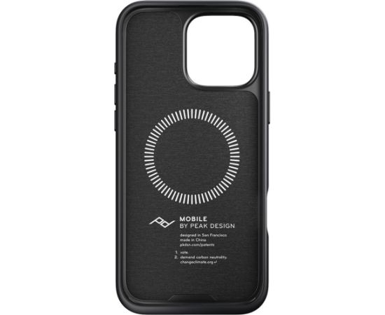 Peak Design case Apple iPhone 16 Pro Max Mobile Everyday Fabric Case, charcoal