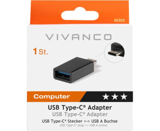 Vivanco адаптер USB-C - USB-A 3.1 (45352)