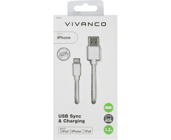 Vivanco kabelis Lightning - USB 1,2m (36299)