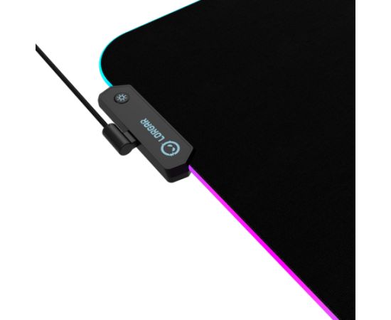 Lorgar Steller 919, Gaming mouse pad, High-speed surface, anti-slip rubber base, RGB backlight, USB connection, Lorgar WP Gameware support, size: 900mm x 360mm x 3mm, weight 0.635kg