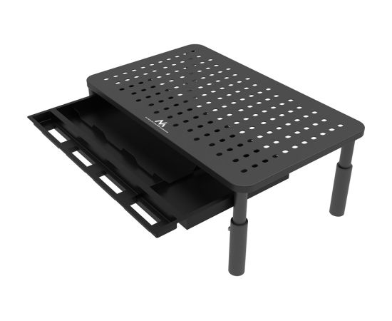 Maclean MC-946 Monitor Laptop Stand 13" - 32" 3-Level Height Adjustment with Drawer up to 20kg Sturdy Vented