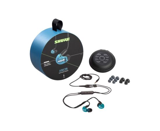 Shure AONIC 215 - in-ear headphones with single transducer and 3.5mm cable (blue)