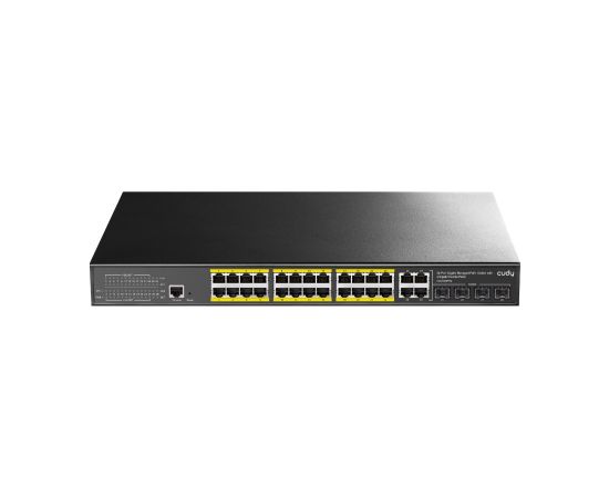 Cudy GS2028PS4 Managed L2 Gigabit Ethernet (10/100/1000) Power over Ethernet (PoE) 1U Black