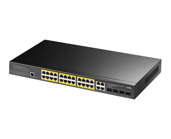 Cudy GS2028PS4 Managed L2 Gigabit Ethernet (10/100/1000) Power over Ethernet (PoE) 1U Black