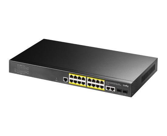 Cudy GS2018PS2 Managed L2 Gigabit Ethernet (10/100/1000) Power over Ethernet (PoE) 1U Black