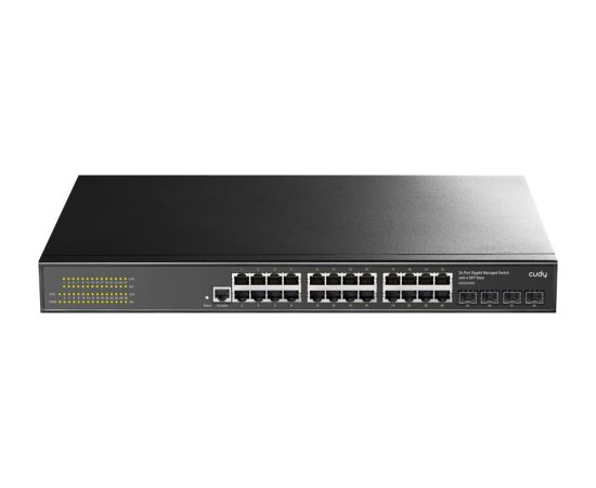 Cudy GS2024S2 network switch Managed L2/L3 Gigabit Ethernet (10/100/1000) 1U Black