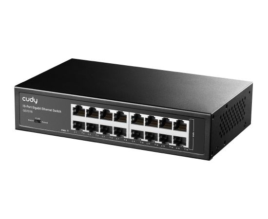 Cudy GS1016 network switch Gigabit Ethernet (10/100/1000) Black