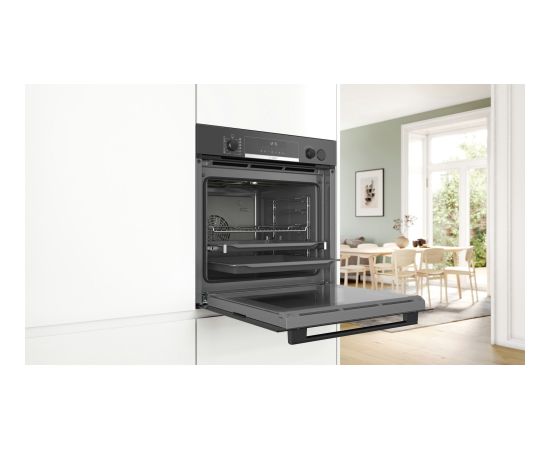 Bosch Serie 6 HRA5380B0 oven 71 L 3600 W A Black, Stainless steel