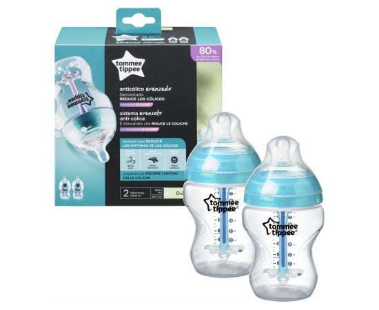 Tommee Tippee feeding bottles Advanced Anti-Colic with self sterilisation function 260ml 2pcs 42252587